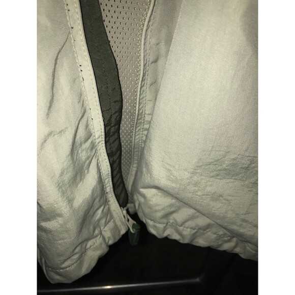 Old Navy 90s Vintage Nylon Windbreaker Jacket Beige Green Large - Picture 7 of 8